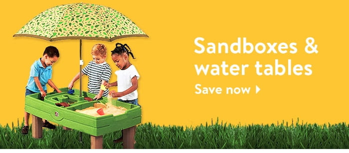 Sandboxes and water tables. Shop for fun. 