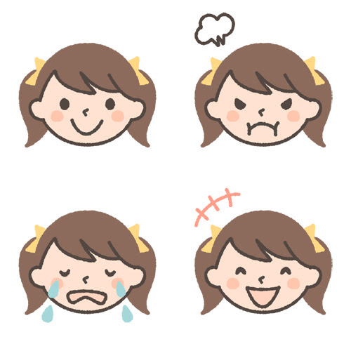 最高の無料イラスト 新着子ども 表情 イラスト
