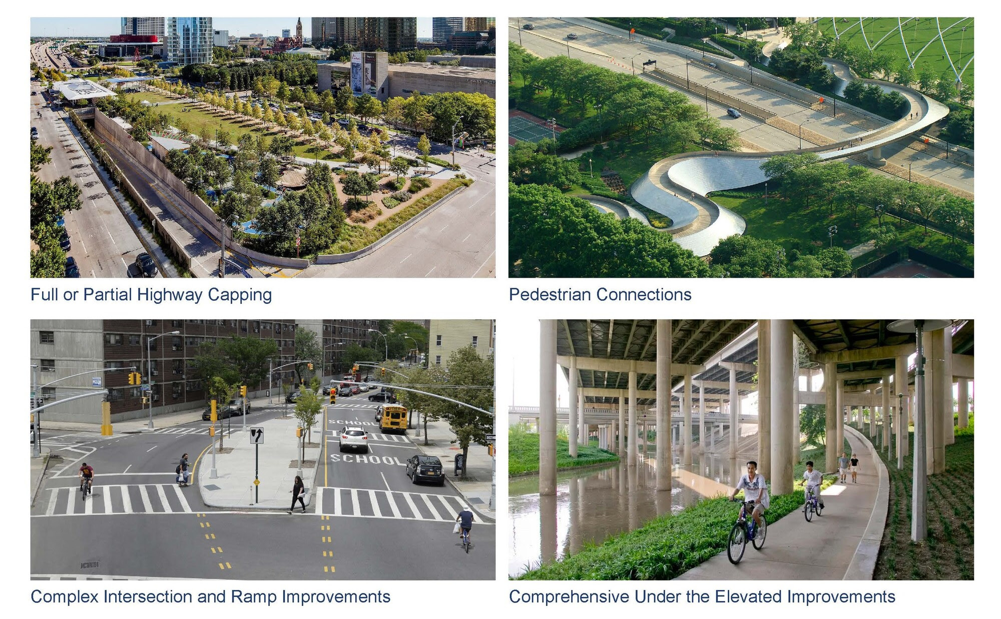 Examples of Treatments that could be applied to BQE North and South: Credit: DOT