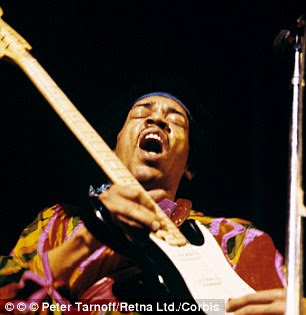 Epic: Jimi Hendrix was the last act to perform at the festival, but due to the bad weather, only about 35,000 people got to hear his psychedelic rendition of the U.S national anthem