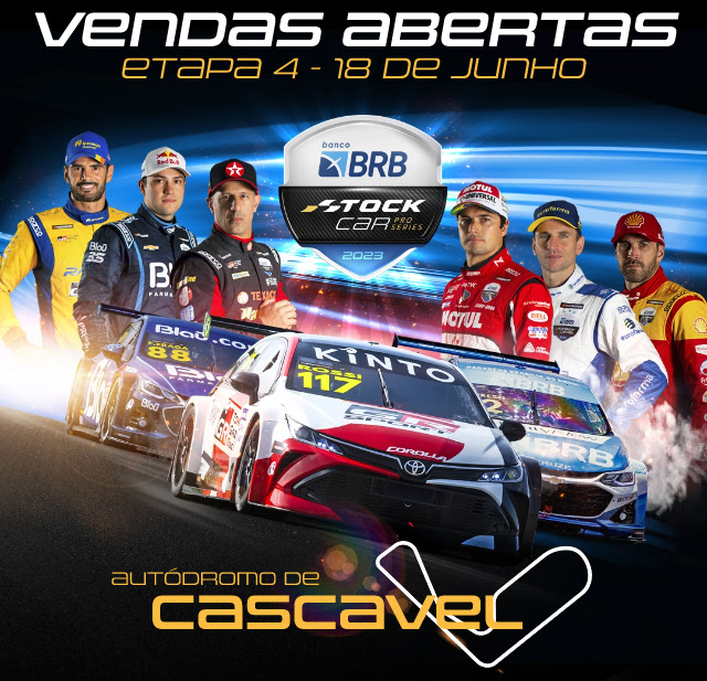 Vendas abertas Etapa 4 - 18 de junho | Autódromo de CASCAVEL