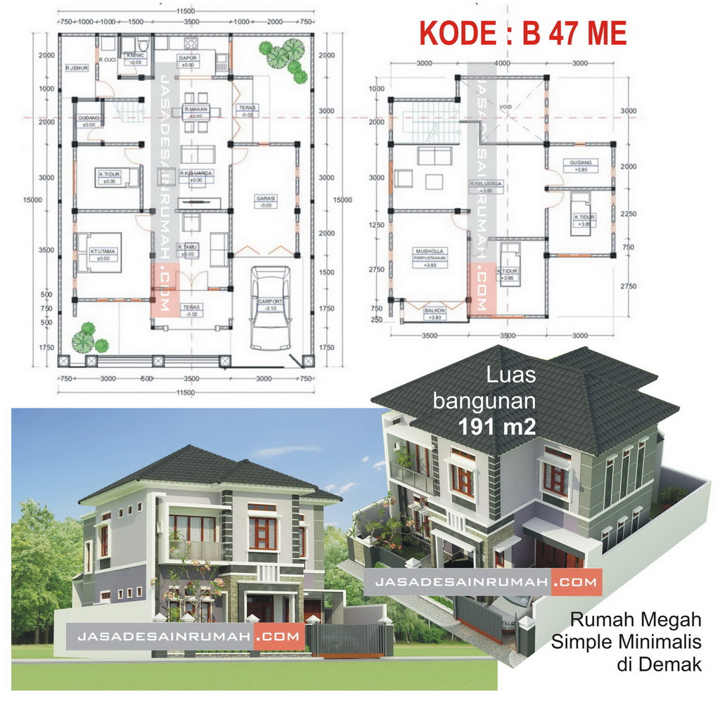  Desain Rumah Minimalis Memanjang Ke Samping Kumpulan 