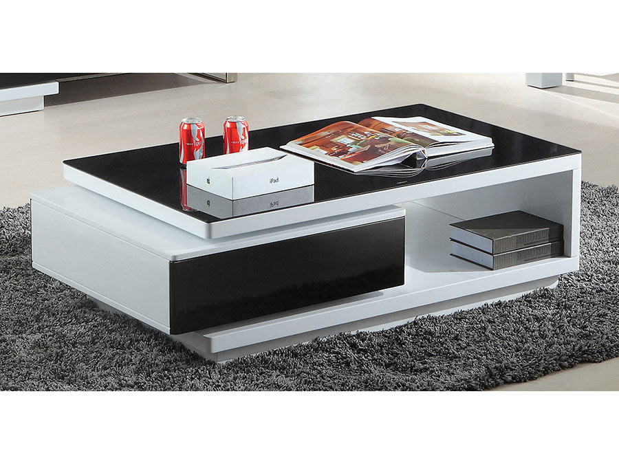 It lets you create a warm and inviting look with your favorite decor, collectibles, potted plants etc. Modern Black White Coffee Table Drawer Shop For Affordable Home Furniture Decor Outdoors And More