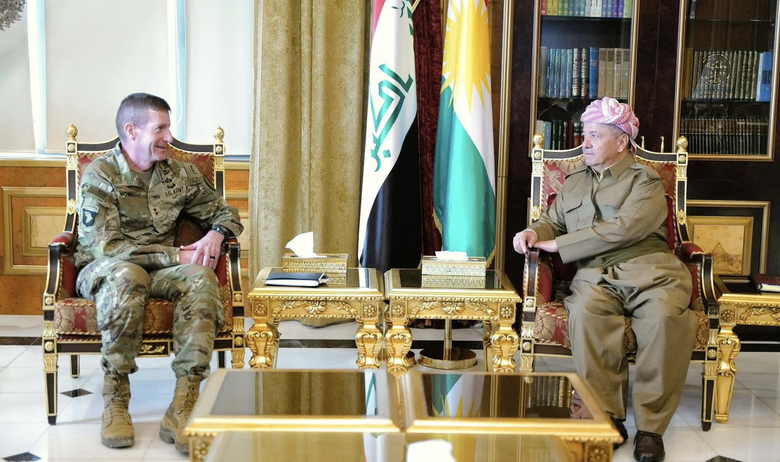 Masoud Barzani and General "Foul" confirm the continued work of the coalition forces in Iraq and Syria