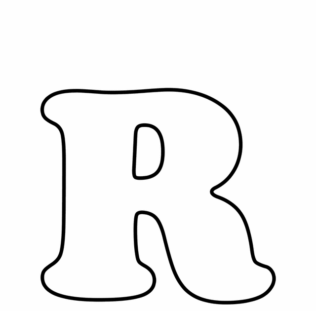 a bubble letter r easy bubble letter