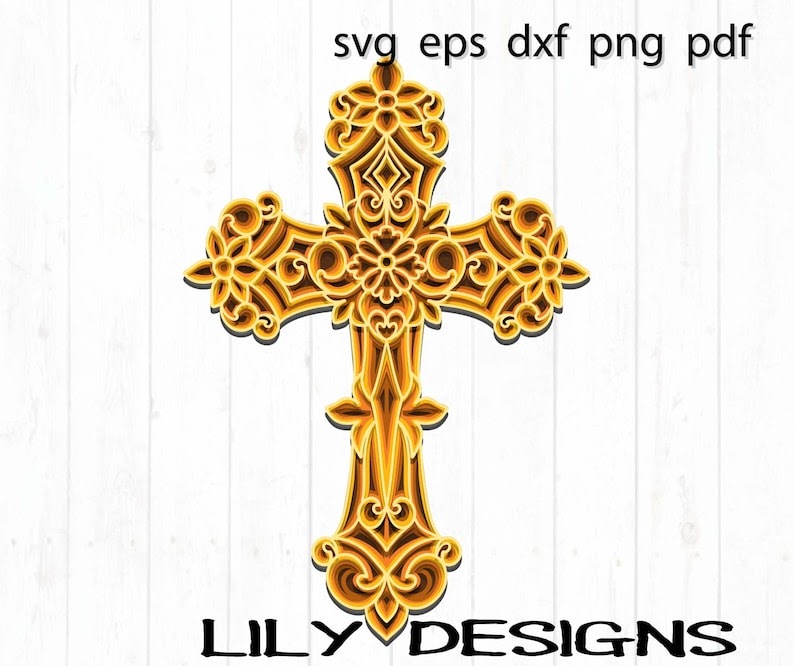 Free Free 167 Layered Cross Mandala SVG PNG EPS DXF File
