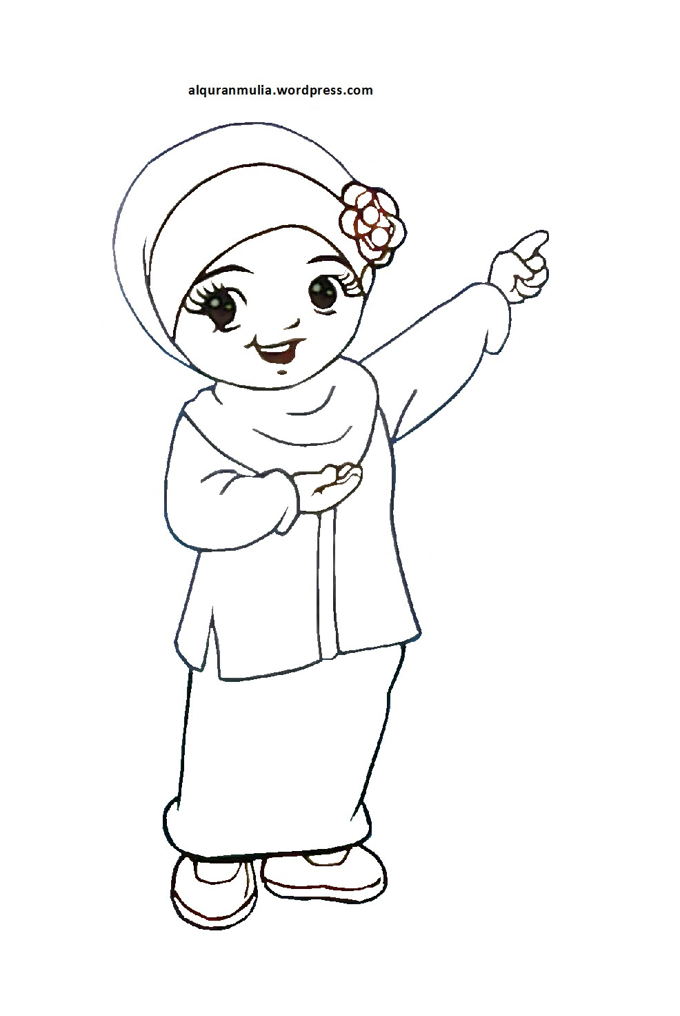 Gambar Kartun Muslimah Ultah Kolek Gambar