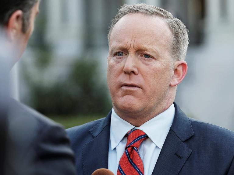 White House press secretary Sean Spicer apologises during an interview for saying Adolf Hitler did not use chemical weapons