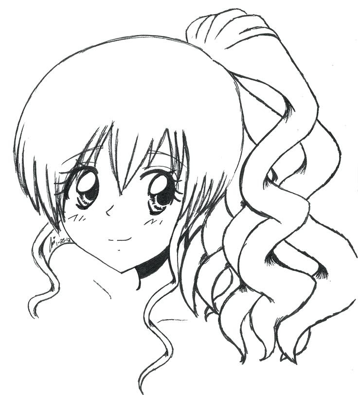 If you follow along you'll end up with a cute manga schoolgirl and a lot more knowledge about. Animiesme Cute Anime Girl Drawings Easy For Kids
