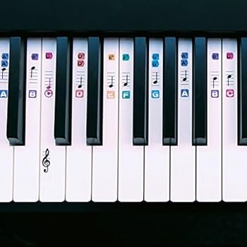 Klavier Beschriften : Klavier + Keyboard Noten-Aufkleber ...