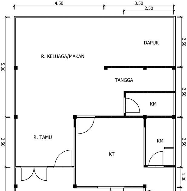  Ukuran  Pondasi  Tapak Rumah 2  Lantai  Berbagai Ukuran 