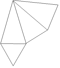 50 グレア 三角錐 展開図 書き方