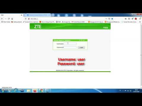 Since some of the models don't follow the standards, you can see those in the. Password Zte F609 Login Information Account Loginask