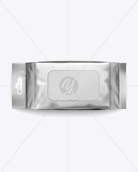 Download Download Metallic Wet Wipes Pack W/ Plastic Cap Mockup ...