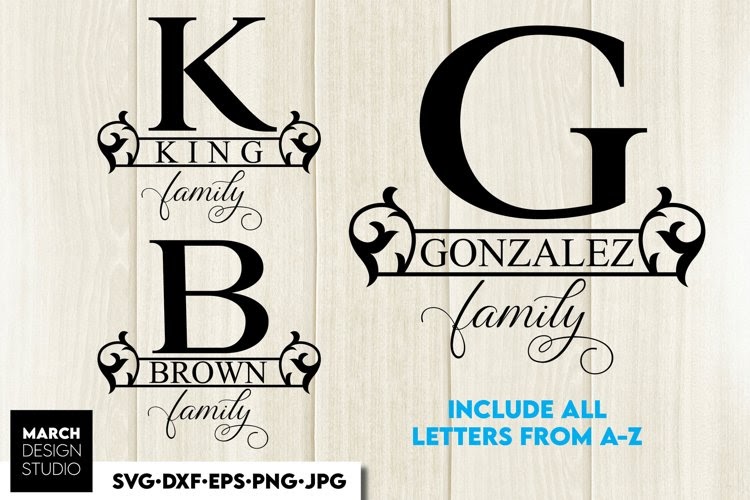 Download Free Circle Monogram Svg Font - Layered SVG Cut File