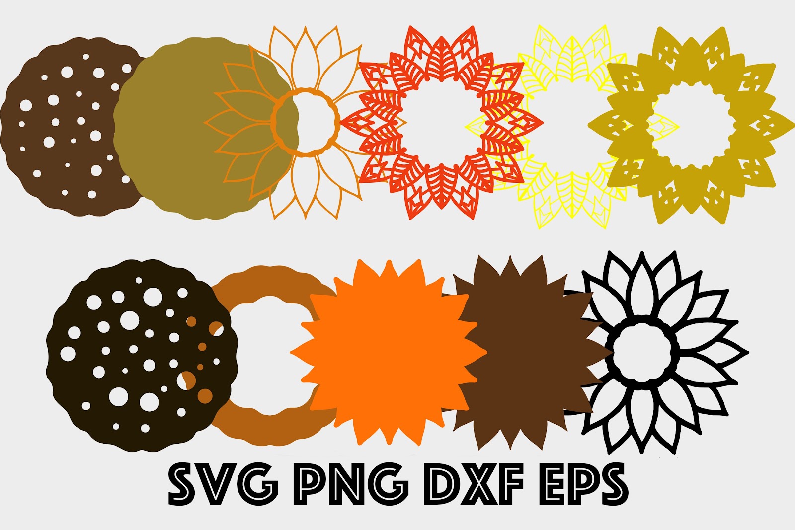 Download 3D Mandala Sunflower Svg - Free Layered SVG Files ...