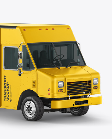 Download Food Truck Mockup - Side view PSD Template