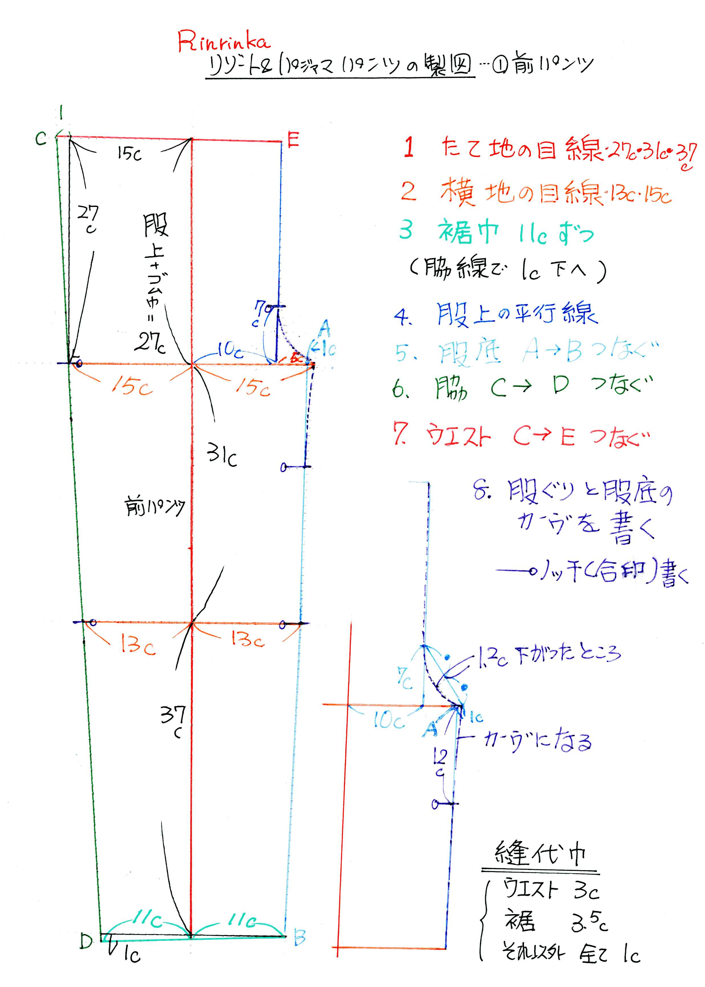 人気の日本の髪型 上メンズ イージー パンツ 型紙 無料