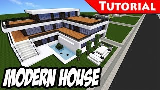I wonder if i could live. Minecraft Easy Modern House Mansion Tutorial Download 1 8 How To Make Minecraftvideos Tv