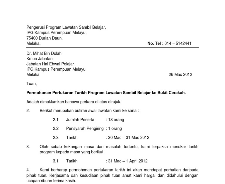 Surat Rasmi Permohonan Tukar Nama Syarikat - Rumah Zee