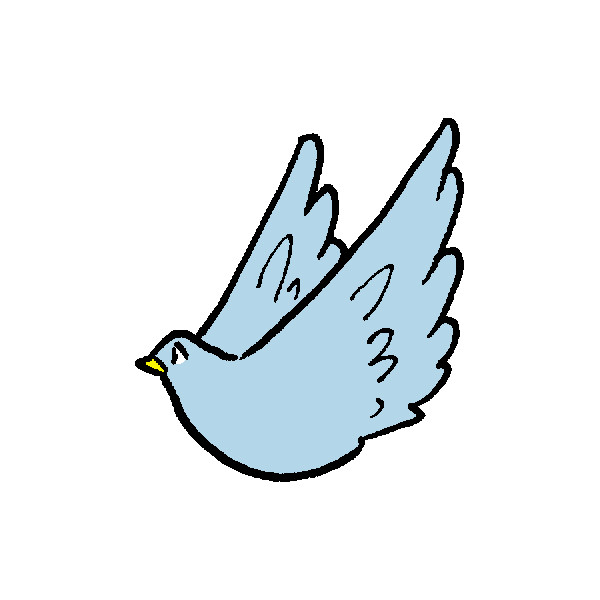 最高の簡単 鳩 イラスト かわいい アニメ画像