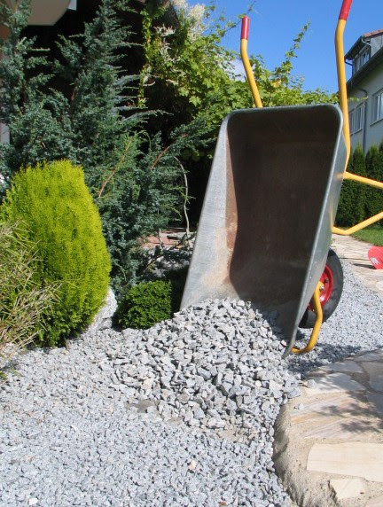 Soll der weg gerade werden oder geschwungen? Gartengestaltung Mit Zierkies Kiesbeet Anlegen Anleitung Zum Splittbeet Anlegen Mit Bilder Natursteinblog