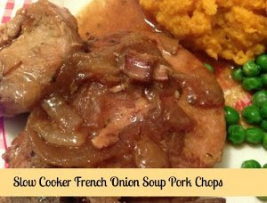 And, the pork chops are just a tiny bit dry. Slow Cooker French Onion Soup Pork Chops Allfreeslowcookerrecipes Com