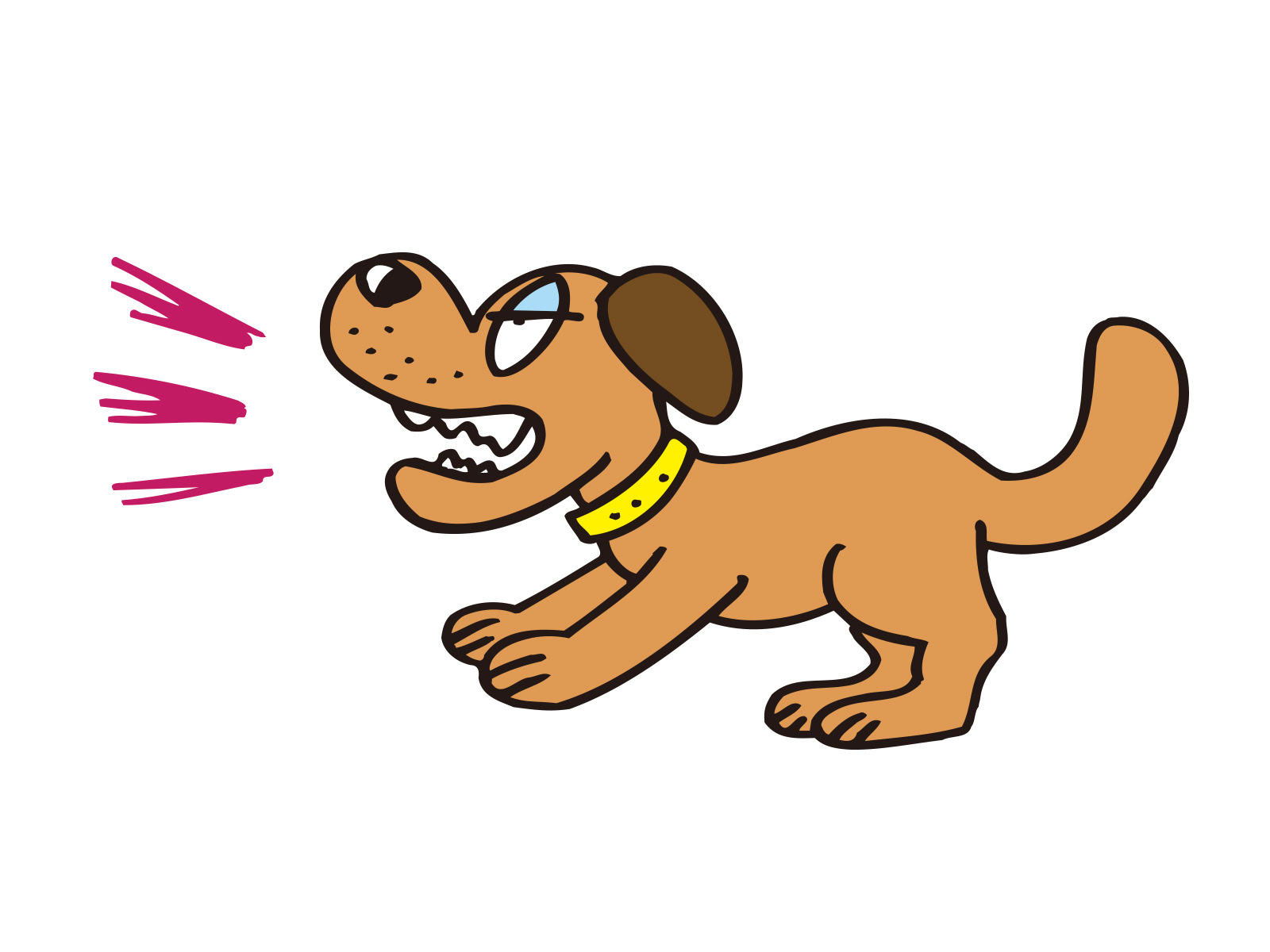 美しい花の画像 最高の犬 吠える イラスト