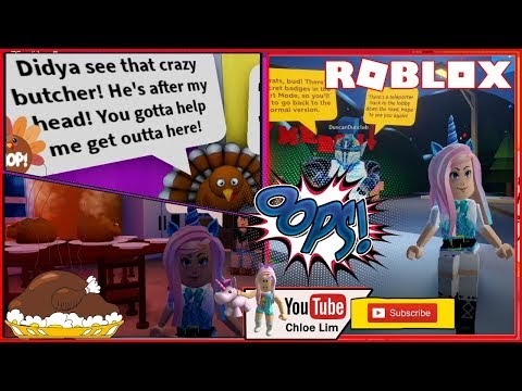 Chloe Tuber Roblox Save Tom The Turkey Obby Gameplay Doing Both Normal And Expert Mode - turkey eating simulator roblox