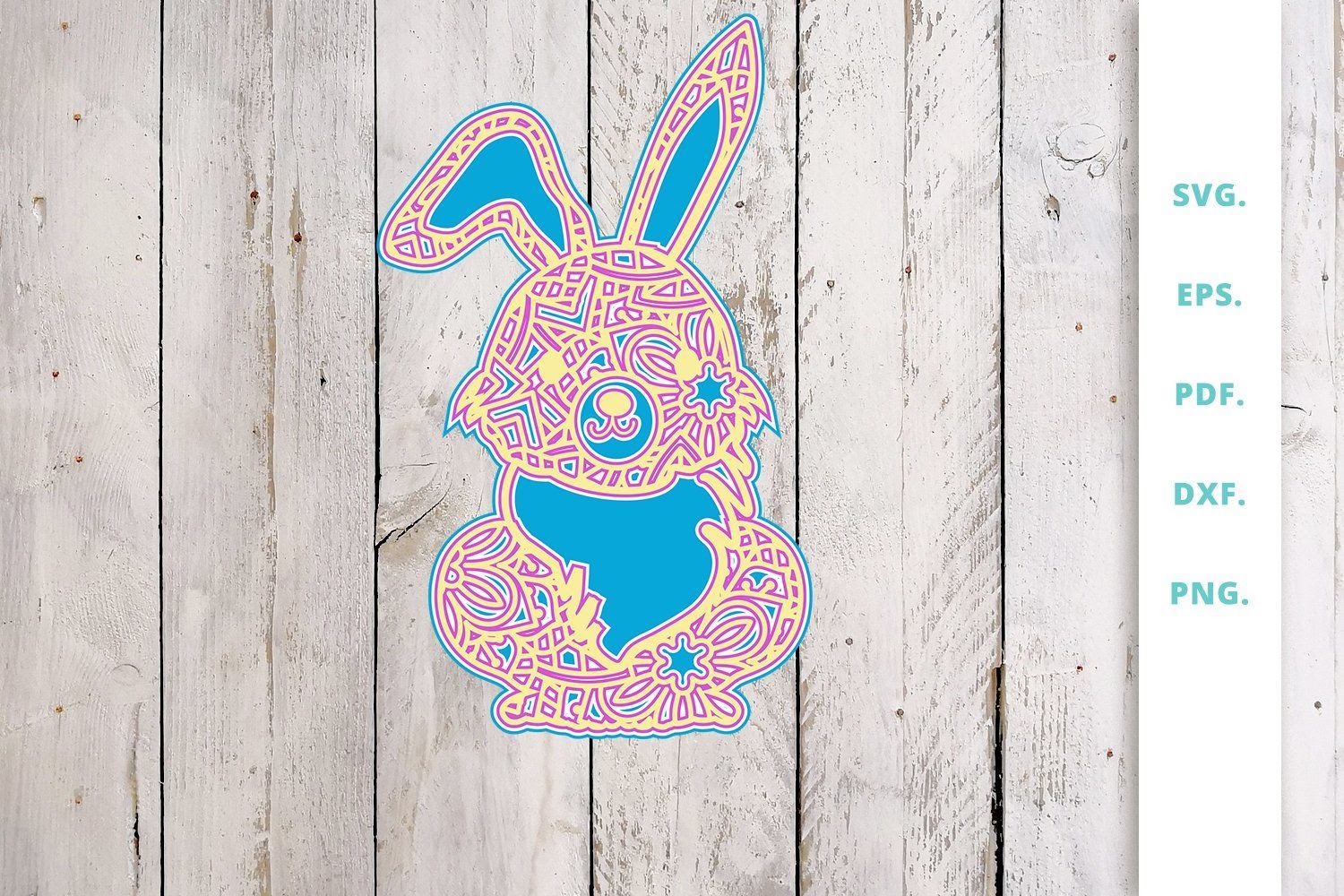 Download Multi Layered Bunny Mandala Svg Free For Cricut - Free ...