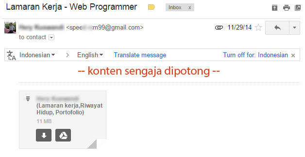 Contoh Resume Untuk Jobstreet - Contoh Su