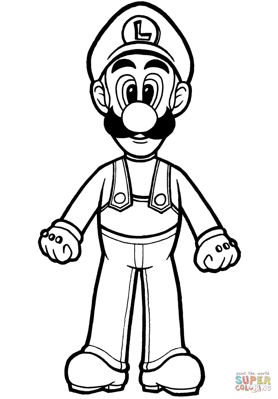 Check spelling or type a new query. Luigi Coloring Page Free Printable Coloring Pages