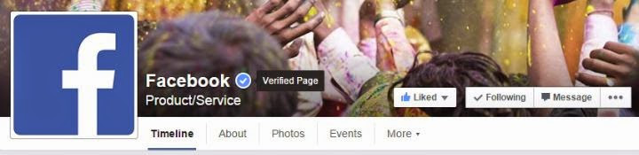 how to verify facebook page
