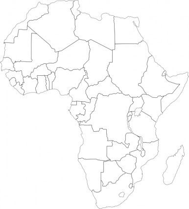 Africa map blank african map calendar june africa map with countries | world map 07 the most favorite tou. Free Africa Political Map Black And White Download Free Clip Art Free Clip Art On Clipart Library