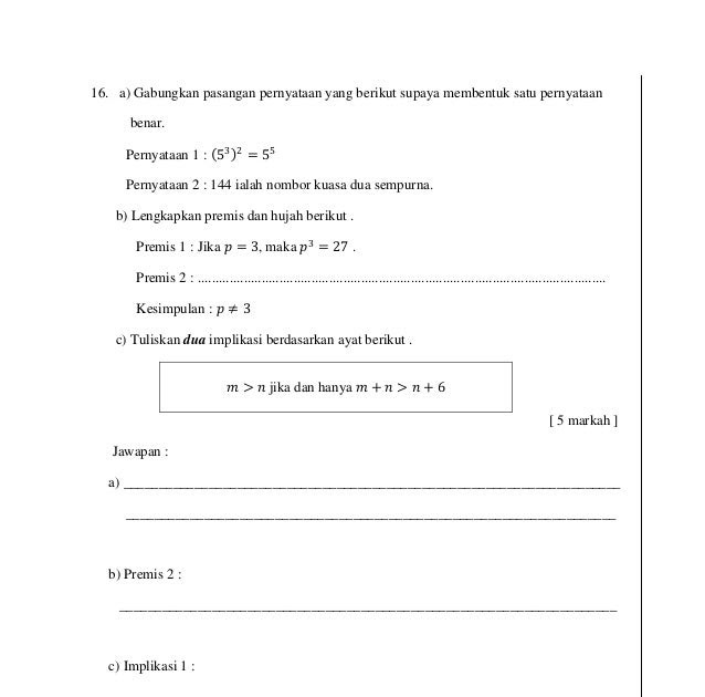 Soalan Persamaan Serentak Matematik Tingkatan 4 - Ufc Stream m