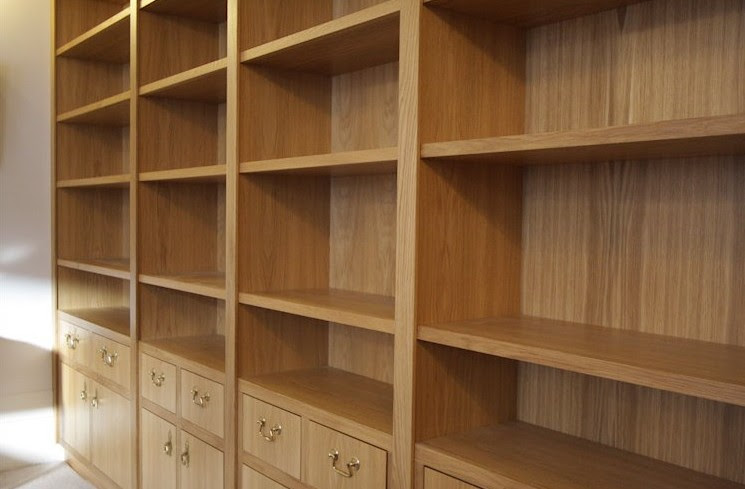 librerie su misura legno rovere Genova