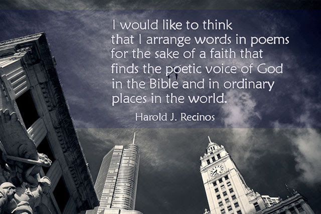 Among United Methodists who publish poetry, few if any can match the Rev. Harold “Hal” Recinos. A longtime professor at Perkins School of Theology, he has published 17 books of verse. For National Poetry Month, UM News interviewed Recinos, drawing him out on the importance of poetry in his life. City image by William Dais, courtesy of Pixabay, graphic by Laurens Glass, UM News.