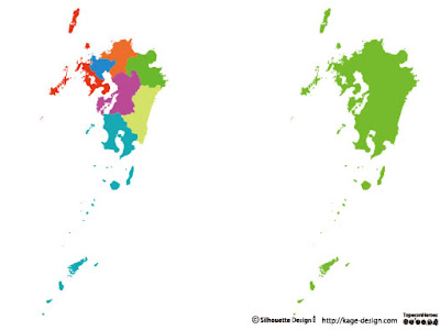九州 白地図 フリー ai 402220-九州 白地図 フリー ai