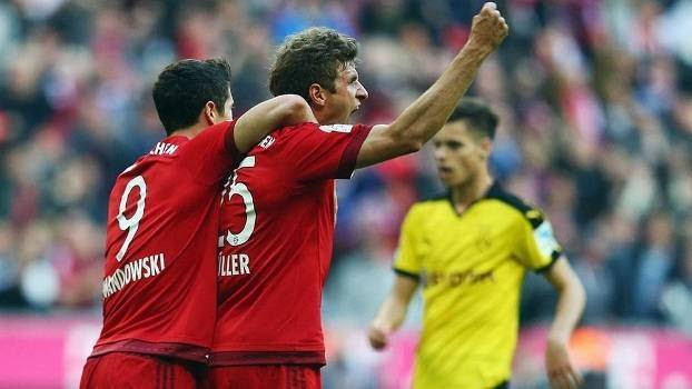 Teenage sensation jamal musiala scored twice as bayern munich beat wolfsburg to go seven points clear at the top of the bundesliga. Alemao Melhores Momentos De Bayern De Munique 5 X 1 Borussia Dortmund Espn