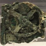 The Antikythera mechanism on display. Credit: Wikimedia Commons