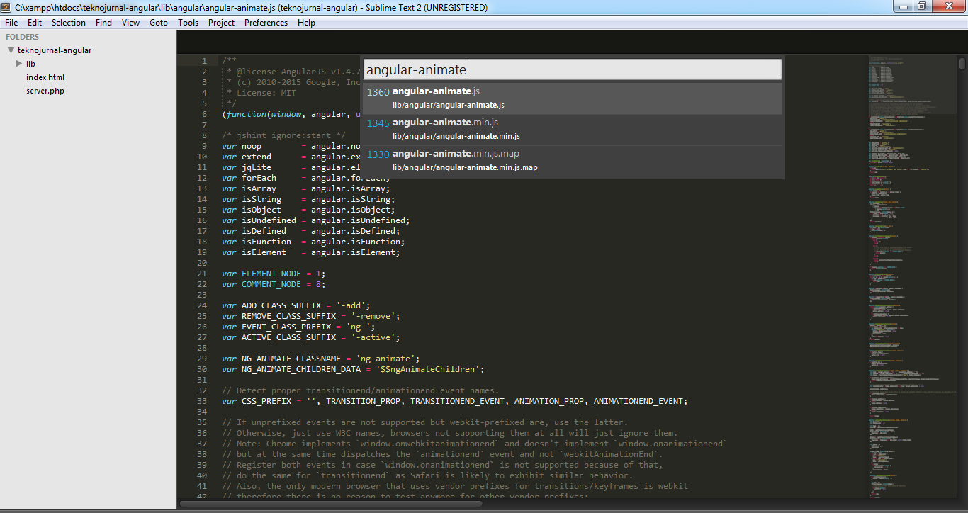Cari File Atau Fungsi Kodingan Dengan Cepat Di Sublime Text Teknojurnal