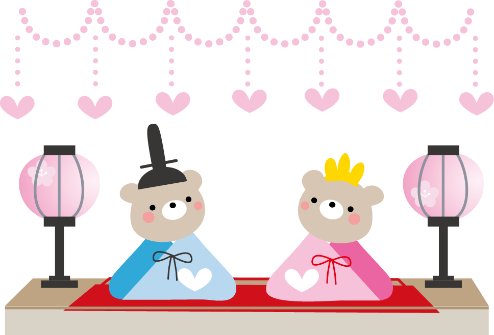 美しい花の画像 上雛祭り イラスト かわいい