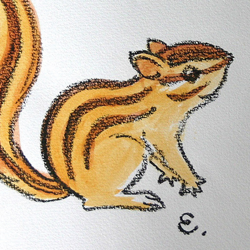 シマリス リス イラスト 簡単 デスクトップ 壁紙 シンプル