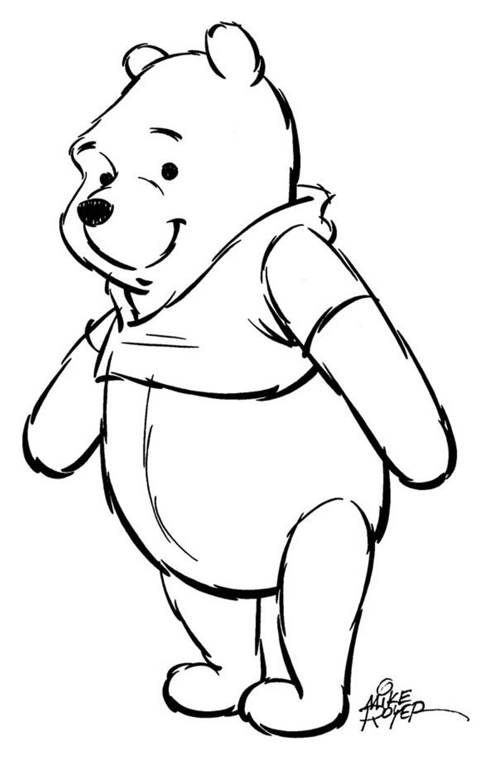 Milne and english illustrator e. Winnie The Pooh Drawing Pic Drawing Skill