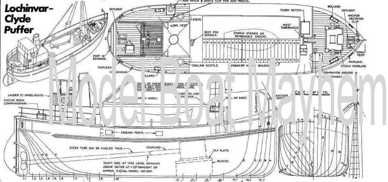 Chapter Model boat plans clyde puffer ~ Feralda