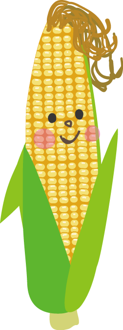 すべての動物の画像 75 かわいい とうもろこし イラスト 簡単
