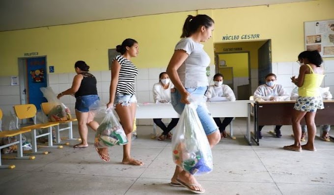 Mais de 13 mil famílias receberam os kits de alimentação escolar em Juazeiro