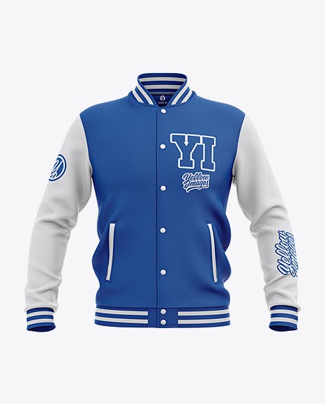 Download Download Men's Varsity Jacket Mockup - Front View Object ...