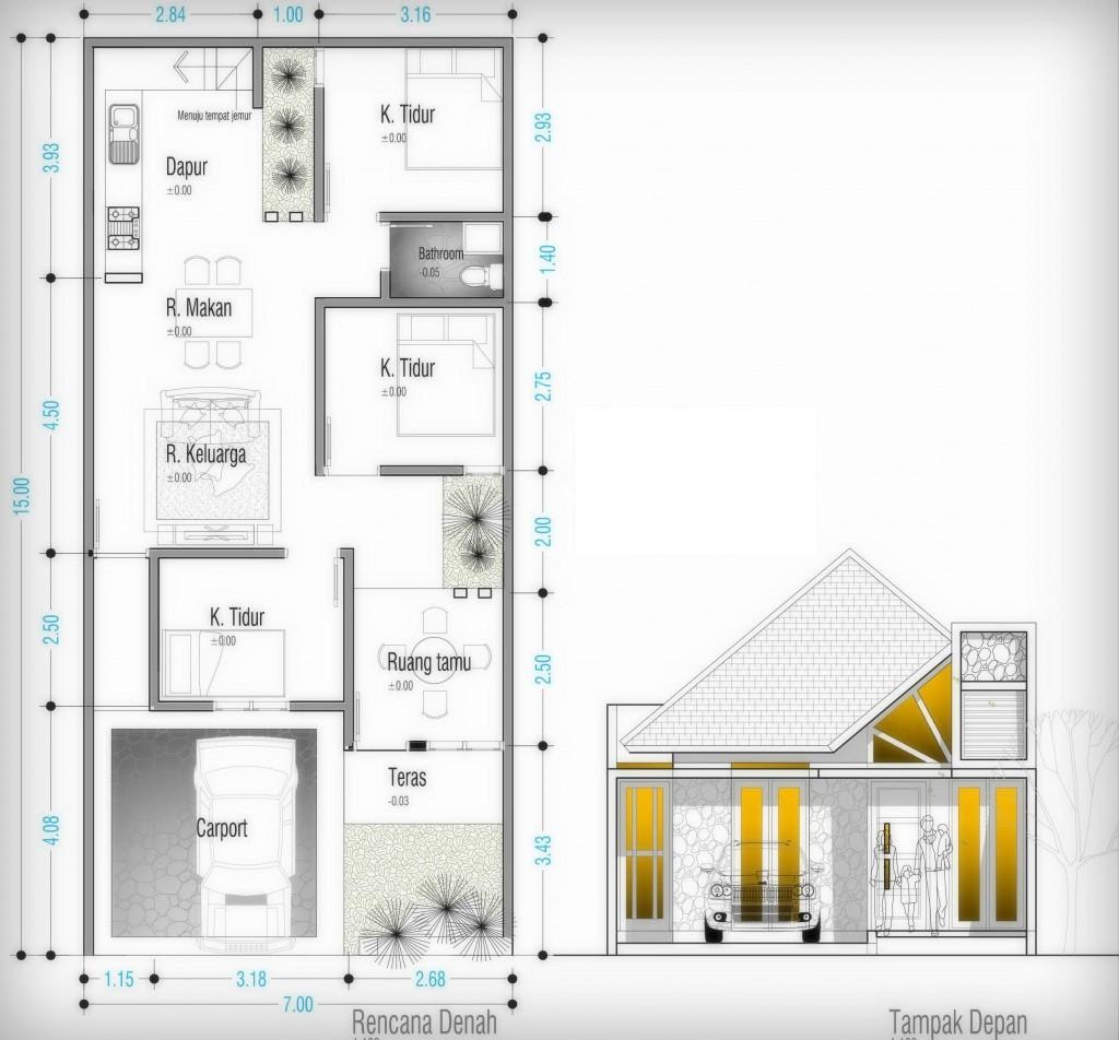 64 Desain Rumah Minimalis Dapur Di Depan Desain Rumah Minimalis