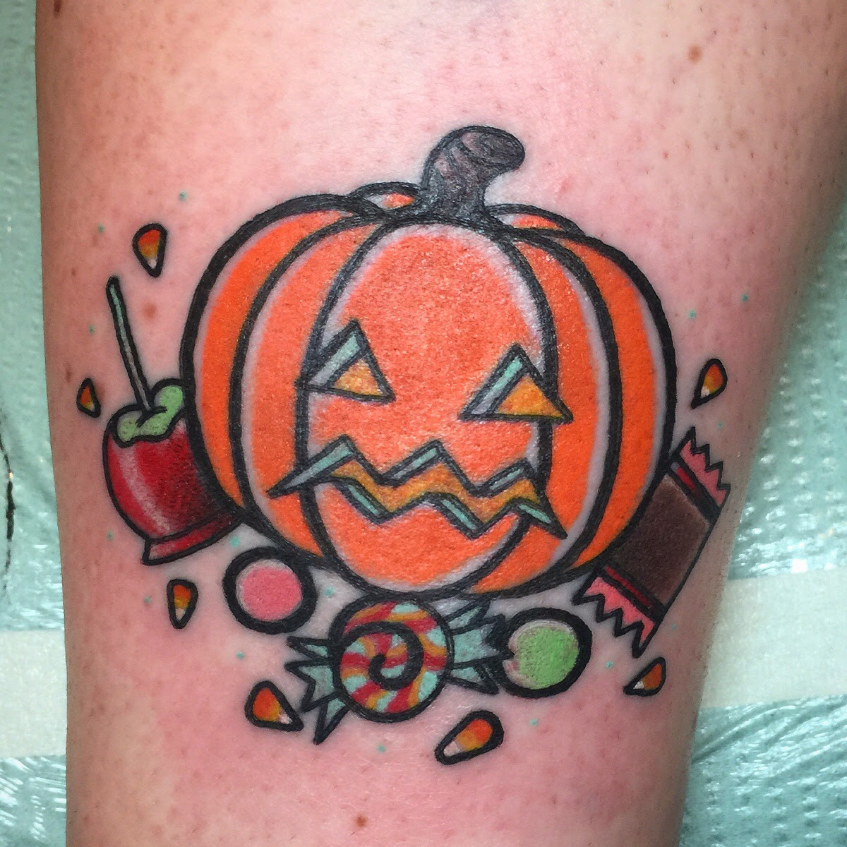 It's going to be epic! Jack O Lantern Tattoo Jenn Small 510 Expert Tattoo Charlotte Nc Tattoos